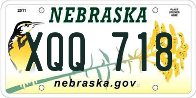 NE license plate XQQ718