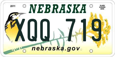 NE license plate XQQ719