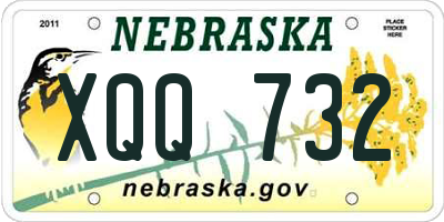 NE license plate XQQ732