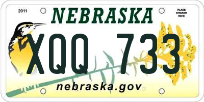 NE license plate XQQ733