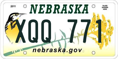 NE license plate XQQ771