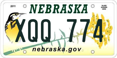 NE license plate XQQ774