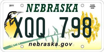 NE license plate XQQ798