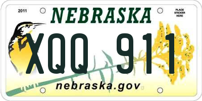 NE license plate XQQ911