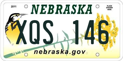 NE license plate XQS146
