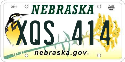 NE license plate XQS414