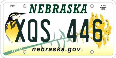 NE license plate XQS446