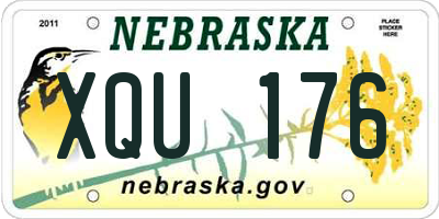 NE license plate XQU176