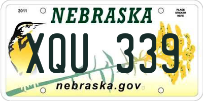NE license plate XQU339