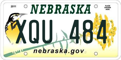 NE license plate XQU484
