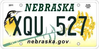 NE license plate XQU527