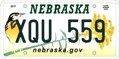 NE license plate XQU559