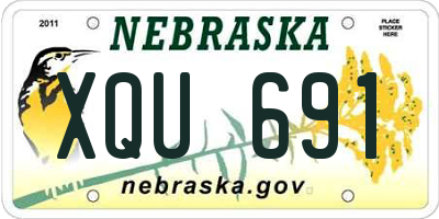 NE license plate XQU691