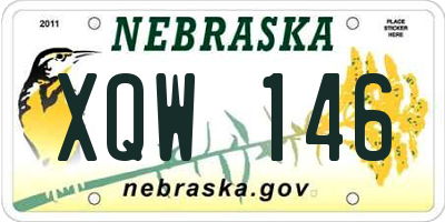NE license plate XQW146