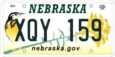 NE license plate XQY159