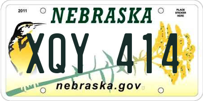 NE license plate XQY414