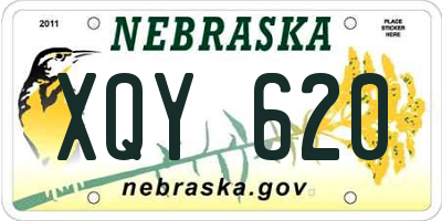 NE license plate XQY620