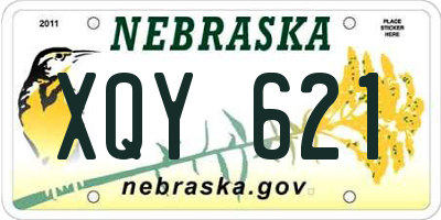 NE license plate XQY621