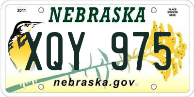 NE license plate XQY975