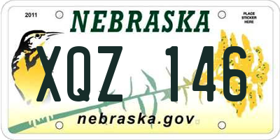 NE license plate XQZ146