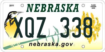 NE license plate XQZ338