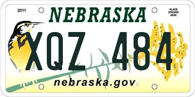 NE license plate XQZ484
