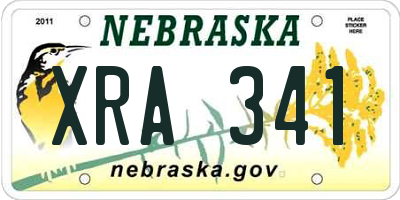 NE license plate XRA341