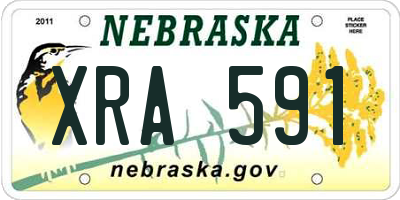 NE license plate XRA591