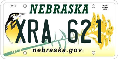 NE license plate XRA621