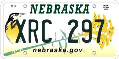 NE license plate XRC297