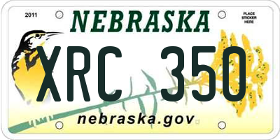 NE license plate XRC350