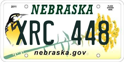 NE license plate XRC448