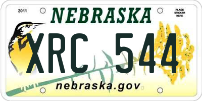NE license plate XRC544