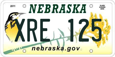 NE license plate XRE125