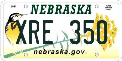 NE license plate XRE350