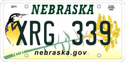 NE license plate XRG339