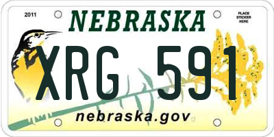 NE license plate XRG591