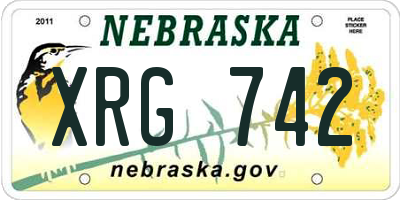 NE license plate XRG742