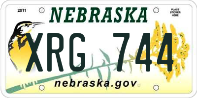 NE license plate XRG744