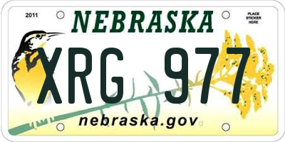 NE license plate XRG977