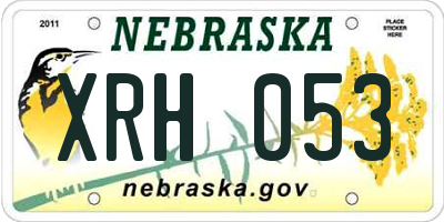 NE license plate XRH053
