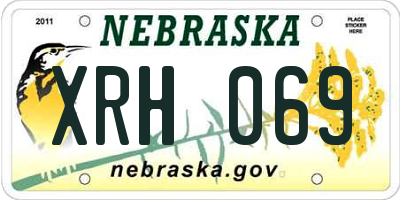 NE license plate XRH069
