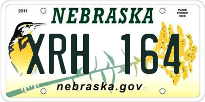 NE license plate XRH164
