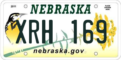 NE license plate XRH169