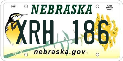 NE license plate XRH186
