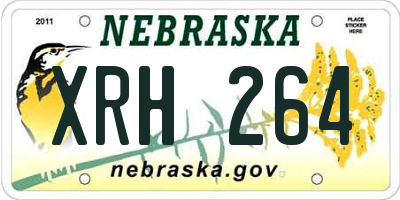 NE license plate XRH264