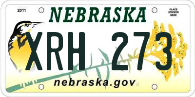 NE license plate XRH273