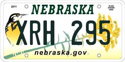 NE license plate XRH295
