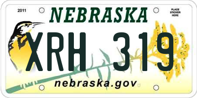 NE license plate XRH319