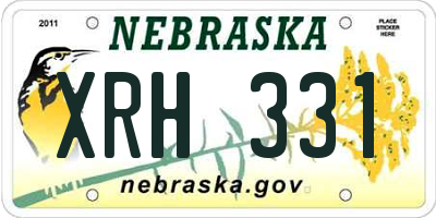 NE license plate XRH331